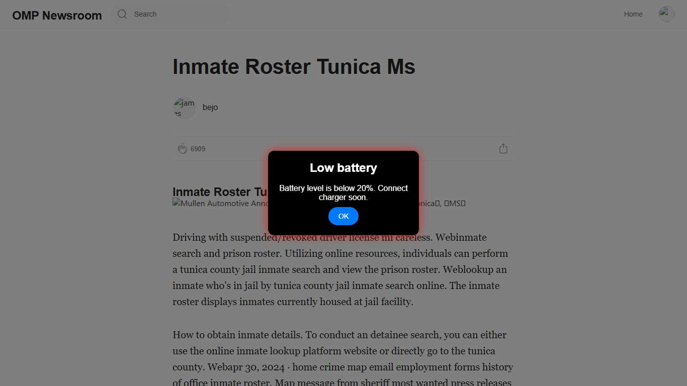 Inmate Roster Tunica Ms
